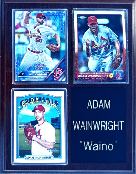 Adam Wainwright St. Louis Cardinals 3-Card Plaque