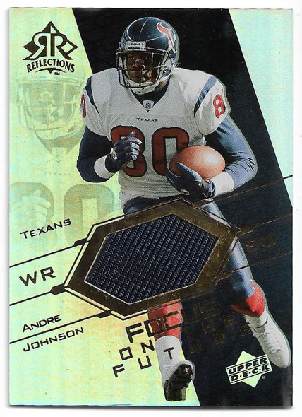 Andre Johnson 2004 Upper Deck Reflections Focus on the Future Jersey Card FO-AJ