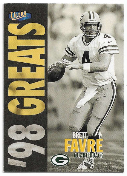 Brett Favre 1998 Ultra Gold Medallion Card 365G