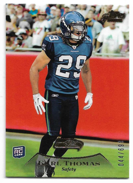 Earl Thomas 2010 Topps Prime Gold Rookie Card 55 044/699