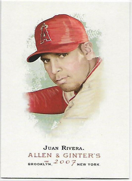 Juan Rivera 2007 Allen & Ginter's Card 54