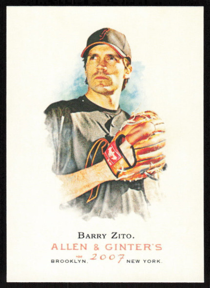 Barry Zito 2007 Allen & Ginter's Card 235