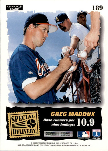 Greg Maddux 1995 Score Summit Edition Card 189