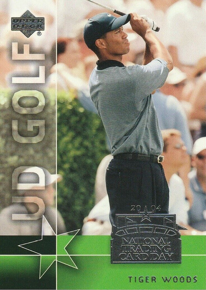 Tiger Woods 2004 National Trading Card Day Card UD-14