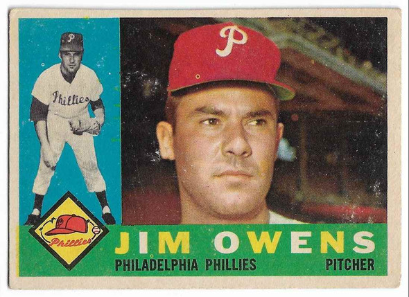 Jim Owens 1960 Topps Card 185