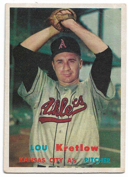 Lou Kretlow 1957 Topps Card 139