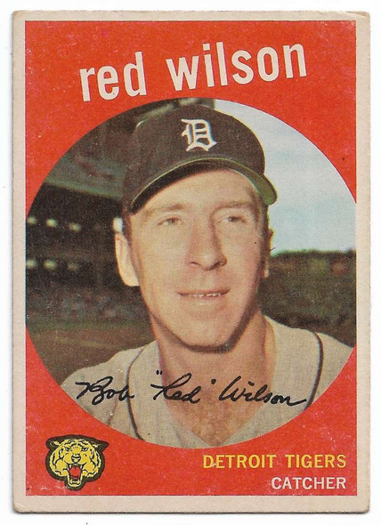 Red Wilson 1959 Topps Card 24