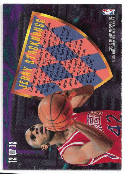 Jerry Stackhouse 1995-96 Ultra Scoring Kings Hot Pack Card 12