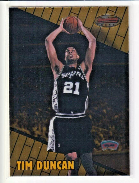 Tim Duncan 1999-00 Bowman's Best Card 30