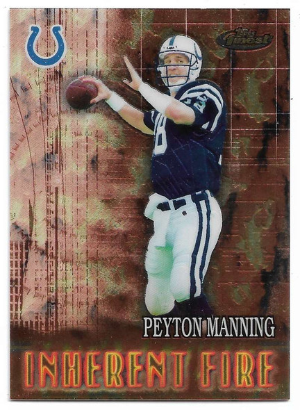 Peyton Manning/Chad Pennington 2000 Finest Inherent Fire Card 175
