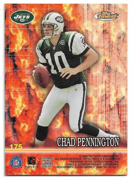 Peyton Manning/Chad Pennington 2000 Finest Inherent Fire Card 175