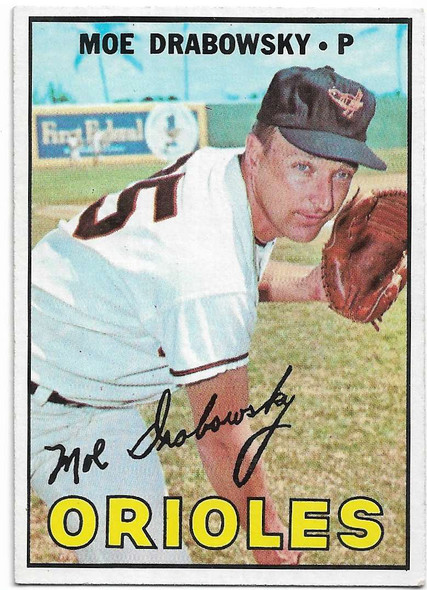 Copy of Moe Drabowsky 1967 Topps Card 125 (b)