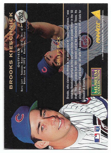 Brooks Kieschnick 1994 Pinnacle Museum Collection Card 262