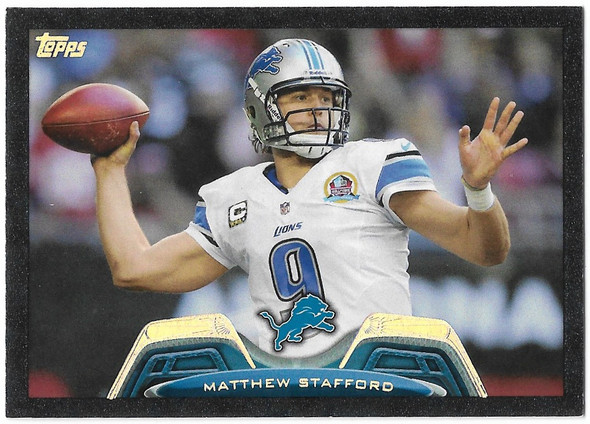 Matthew Stafford 2013 Topps Black Border Card 268 55/58