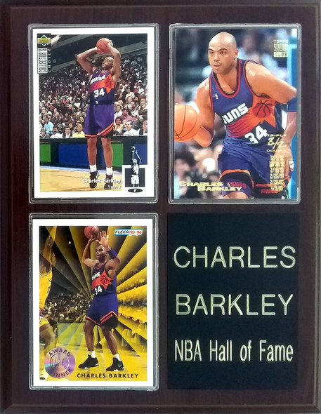 Charles Barkley Phoenix Suns 3-Card 7x9 Plaque