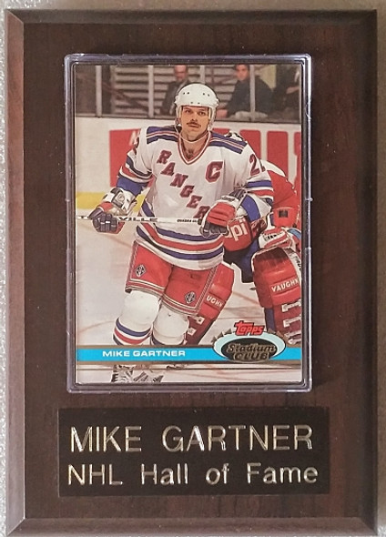 Mike Gartner New York Rangers Player Plaque