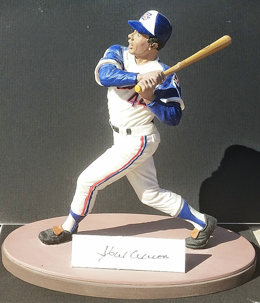 Hank Aaron Atlanta Braves Autographed Gartlan Figurine #2