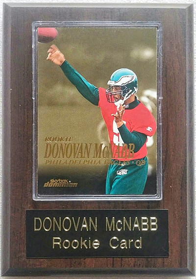 Donovan McNabb 1999 Skybox Dominion Rookie Card 202 in Player Plaque