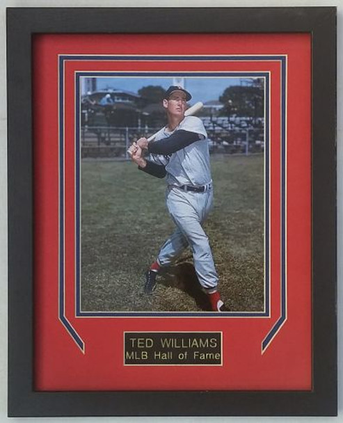 Ted Williams Boston Red Sox Matted and Framed 8x10 Photo