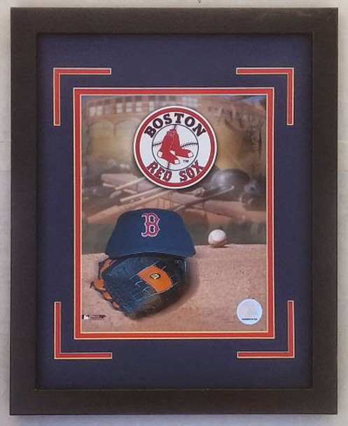 Boston Red Sox Matted and Framed 8"x 10" Logo Photo