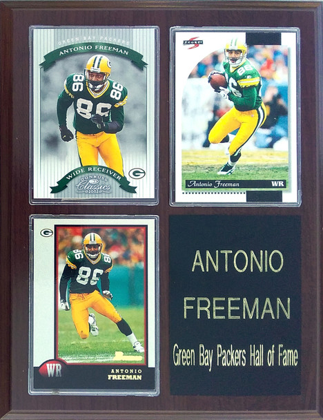 Antonio Freeman Green Bay Packers 3-Card 7x9 Plaque