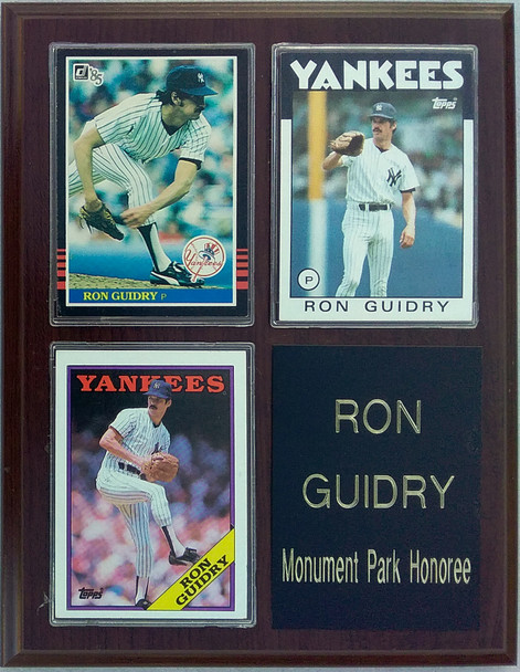 Ron Guidry New York Yankees 3-Card 7x9 Plaque