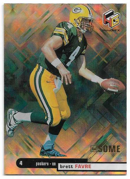 Brett Favre 1998 Upper Deck HoloGrFX AuSOME Card AU20