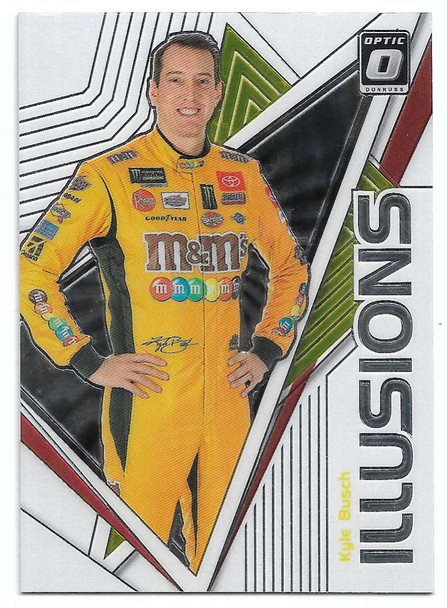 Kyle Busch 2020 Panini Donruss Racing Optic Illusions Card IL1