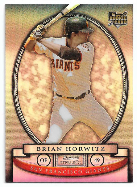 Brian Horwitz 2008 Bowman Sterling Refractors Card BS-BH 001/199