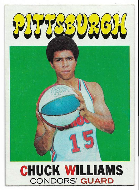 Chuck Williams 1971-72 Topps Rookie Card 218 (a)