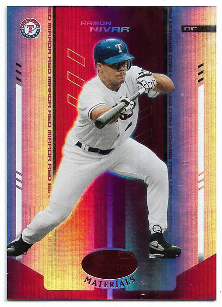 Ramon Nivar 2004 Leaf Certified Materials Red Mirror Card 195 089/100