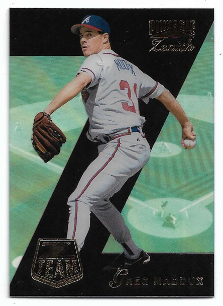 Greg Maddux 1996 Pinnacle Zenith Z-Team Card 5