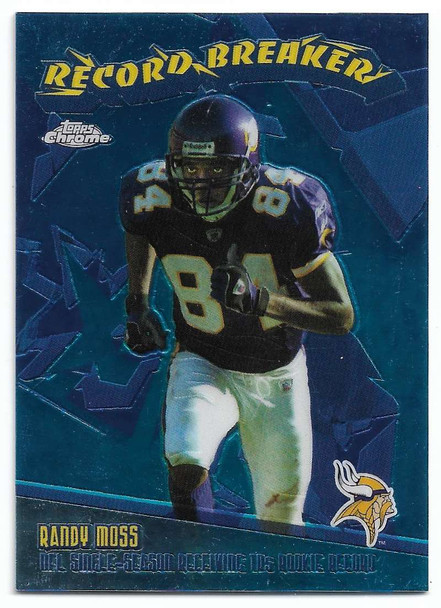 Randy Moss 2003 Topps Chrome Record Breakers Card RB19