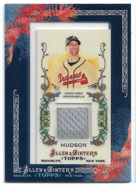 Tim Hudson 2011 Topps Allen & Ginter Relics GAME-WORN JERSEY Card AGR-TH