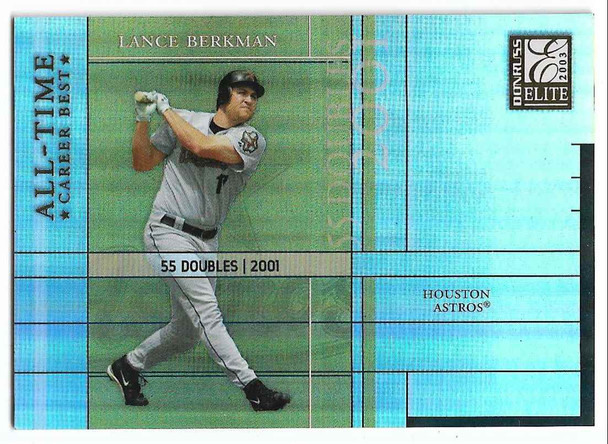 Lance Berkman 2003 Donruss Elite All-Time Career Best Card AT-44