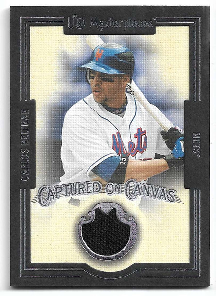 Carlos Beltran 2007 UD Masterpieces Captured On Canvas Card CC-BE
