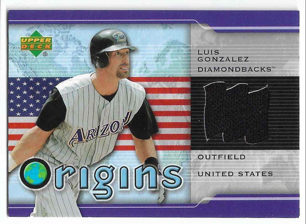 Luis Gonzalez 2005 Upper Deck Origins Jersey Card OR-LG