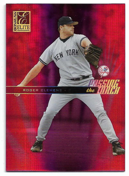Roger Clemens, Mike Mussina 2004 Donruss Elite Passing the Torch Card PT=43 206/500