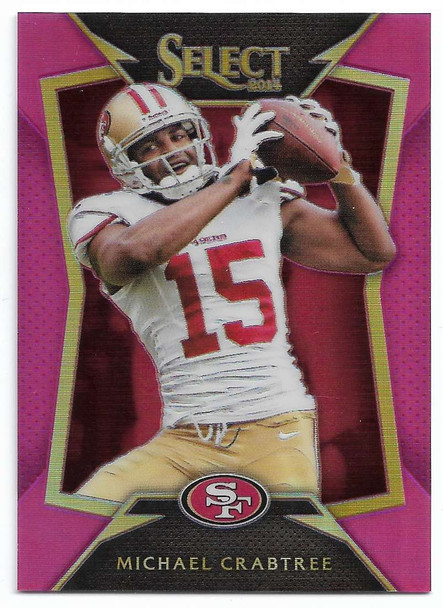 Michael Crabtree 2014 Panini Select Fuchsia Prizm Card 38 072/199