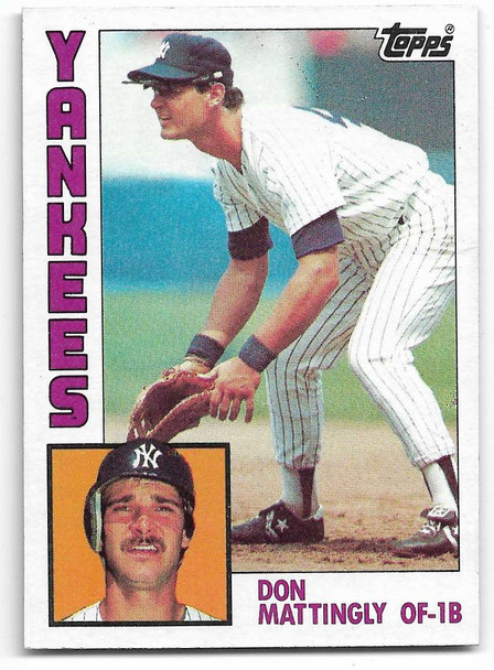 Don Mattingly 1984 Topps Rookie Card 8 (a)