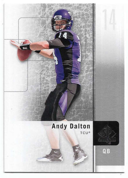 Andy Dalton 2011 SP Authentic Rookie Card 21 (b)