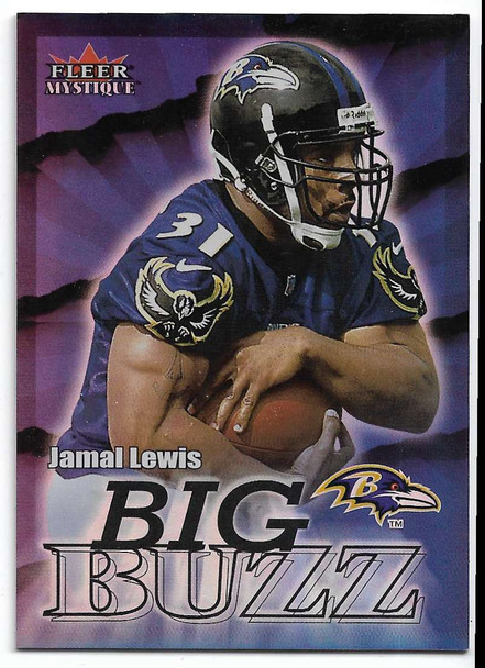 Jamal Lewis 2000 Fleer Mystique Big Buzz Card 6 BB