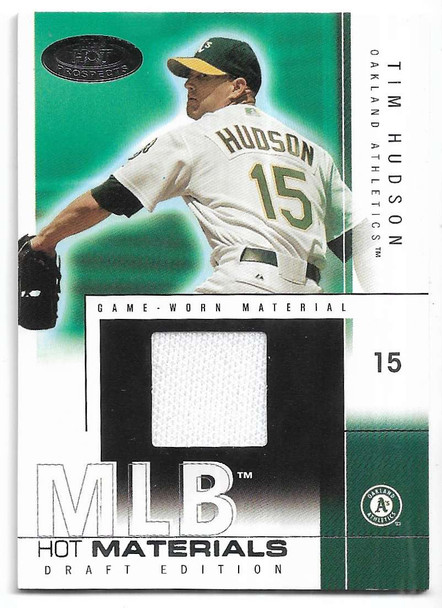 Tim Hudson 2004 Fleer Hot Prospects Draft Edition MLB Materials Card HM-THU 253/325
