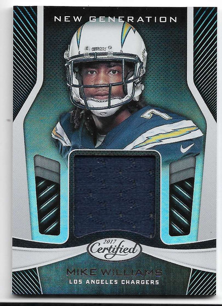 Mike Williams 2017 Panini Certified New Generation JERSEY Card NG-MW B