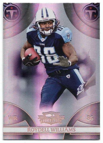 Roydell Williams 2008 Donruss Threads Bronze Holofoil Card 145 235/250