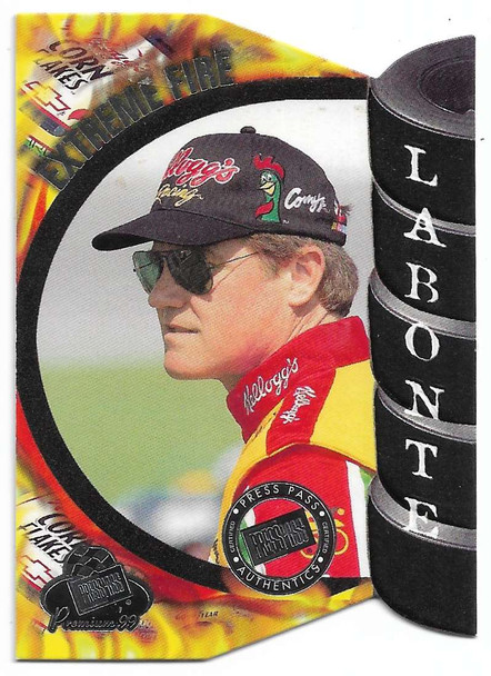 Terry Labonte 1999 Press Pass Premium Extreme Fire Die-Cut Card FD5A