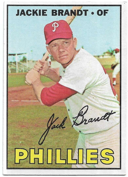 Jackie Brandt 1967 Topps Card 142 (a)
