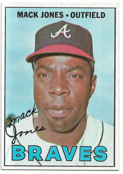 Mack Jones 1967 Topps Card 435 (b)