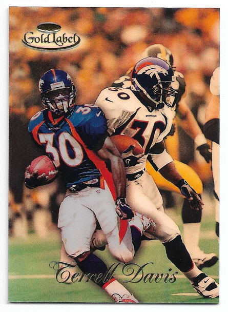 Terrell Davis 1998 Topps Gold Label Card 10
