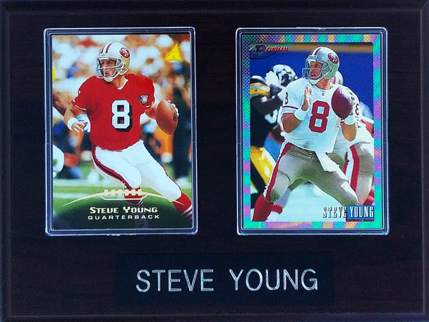 Steve Young San Francisco 49ers 2-Card 6x8 Plaque Steve Young San Francisco 49ers 2-Card 6x8 Plaque